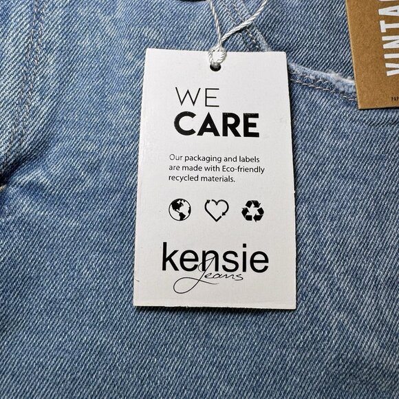 Kensie Vintage Luxe The Skirt Byron Laser Print Denim Mini Skirt in Size 8 - Picture 4 of 10